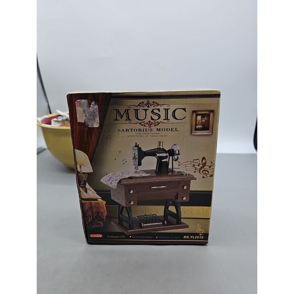Other - Vintage Sewing Machine Music Box Sartorius Model New In Box